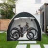 H110863343fed4d4dae6bc9fd71ca5b4fv.webp Bike Storage Tent Shed Large Outdoor Waterproof Bicycle Covers Shelter Outside Portable Sheds for Lawn Mower Garden Tools