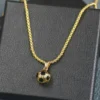 Wholesale World Necklace Round Football Pendant Personalised Fashion Soccer Simple Stainless Steel Chain Necklace for Celebrate