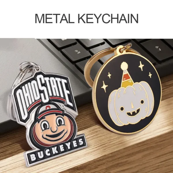 Custom Self Defense Keychain Promotional Gift Printed Glitter Acrylic PVC Metal Fabric Design Soft Hard Enamel Keychains