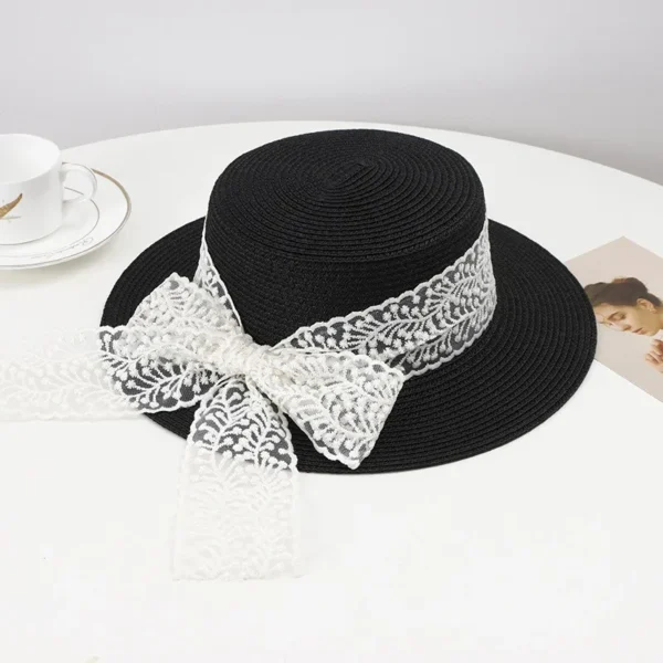 H73fc6030713b4b36b14bd601a2cc32d6P.webp Stock Women Paper Straw Hat Panama Large Wide Brim Straw Floppy Hat Summer Sun Fashion Broad Beach Hats for Women and Men