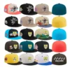 Wholesale Snapback Custom Logo Bulk 3D Embroidered Fashion Sports Snapback Baseball Luxury Men 6 Panel Plain Fitted Cap