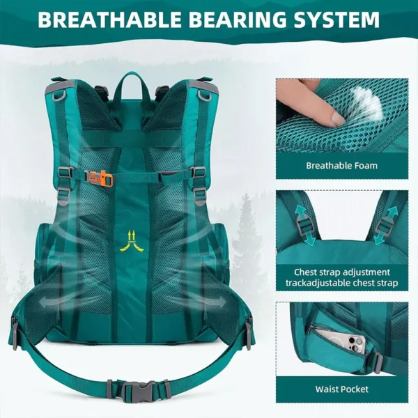 Outdoor Hiking Colorful Folding Bag Backpack Waterproof Backpack Large Capacity Lightweight Printed Logo Travel Sports Backpack