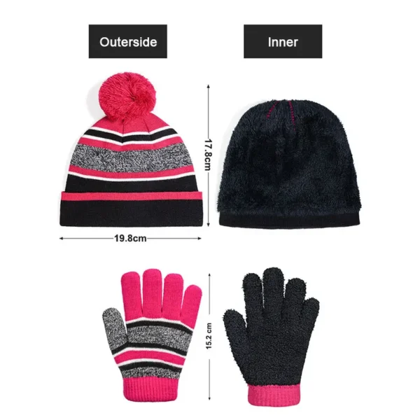 Low MOQ Custom Kid Beanie Manufacturers All Over Print Jacquard Y2K Gothic No Cuff Fold Cuffless Winter Cap Knit Hat With Logo