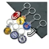 Football Sports Keychain Championship National Team Metal Keyring Club Pendant Charm Fans Souvenir Country Flag Soccer Keychain