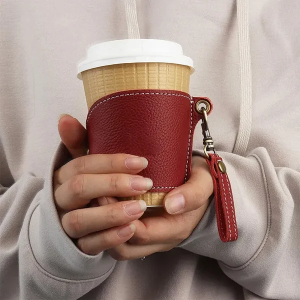 Portable PU Leather Beer Bottle HolderTravel Outdoor Drink Can Case Cover Leather Drink Cup Can Sleeve Stubby Holder Cover