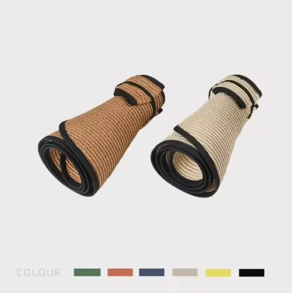 Stock Wholesale Women's Sun Visor Hats Wide Brim Straw Beach Hat Panama UPF 50+ UV Ponytail Hats for Women Foldable Floppy